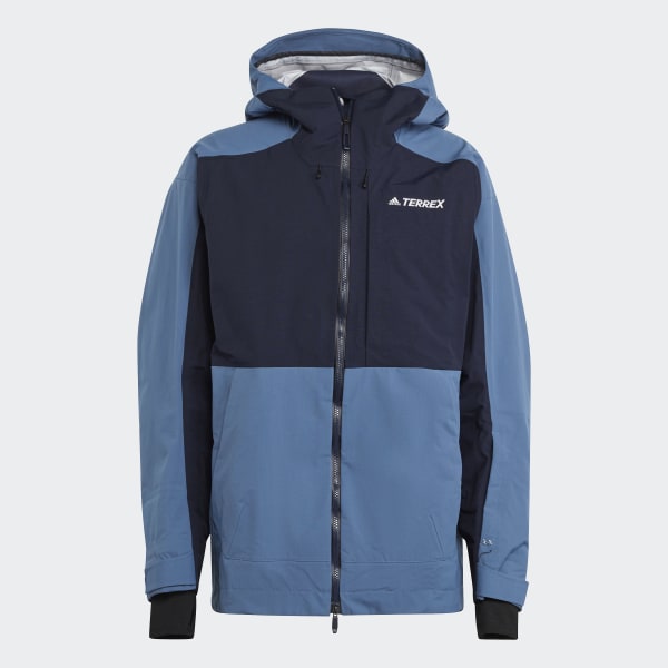adidas TERREX 3 Layer Post Consumer Nylon Snow Jacket Blue Men s Skiing adidas US