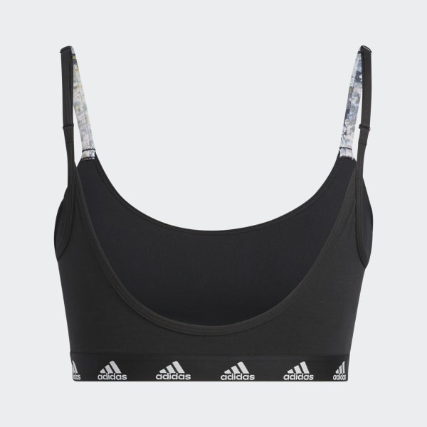 Adidas Black Racerback Sports Bra - Small