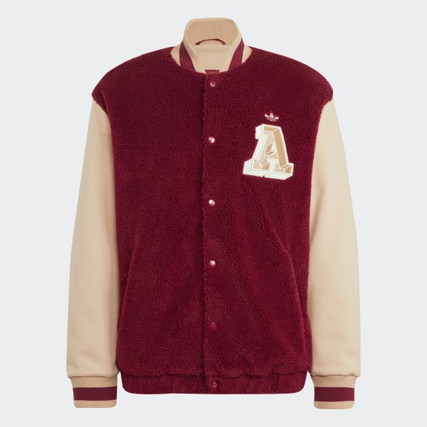 adidas Men s Lifestyle Varsity Jacket Red adidas US