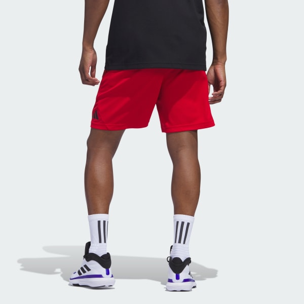 Red Basketball Badge of Sport Shorts