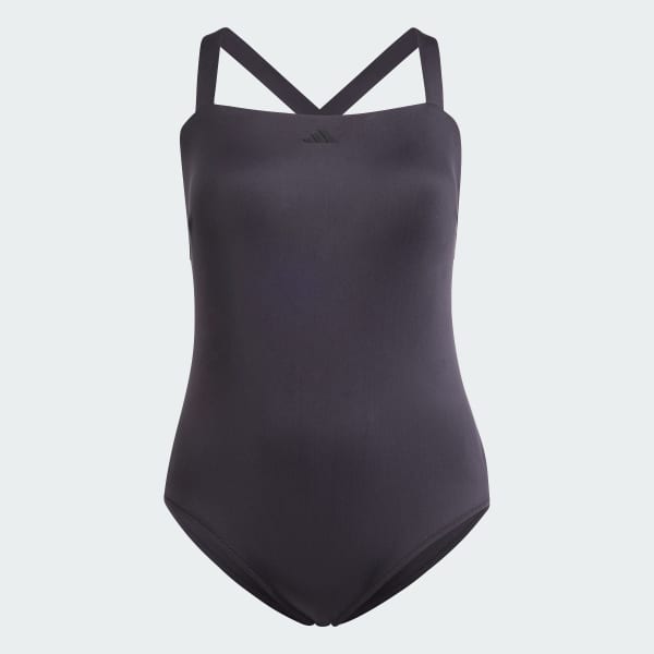 Μαύρο Iconisea Padded Premium X-Back Swimsuit (Plus Size)