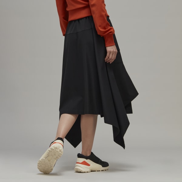 adidas Y-3 Refined Wool Skirt - Black, Women's Lifestyle