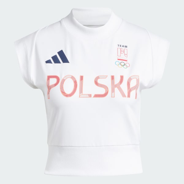 Bialy Koszulka Poland adidas Z.N.E.
