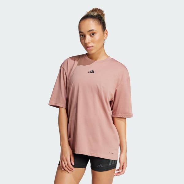 adidas Climacool One Rep at a Time Training Graphic Tişört - Pembe