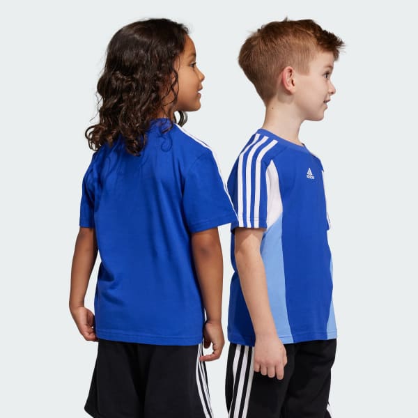 adidas ESSENTIALS COLORBLOCK TEE - Blue