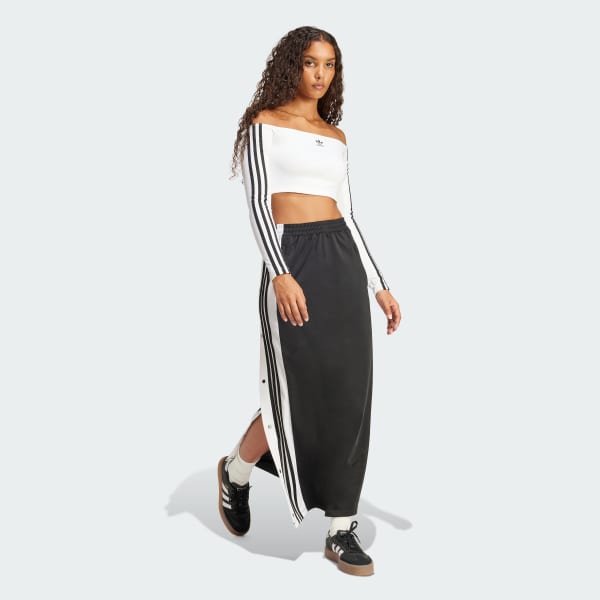 zwart Adicolor Adibreak Maxi Rok