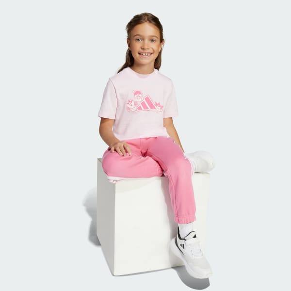 Rosa Playera Graphic de mascotas anime para niños