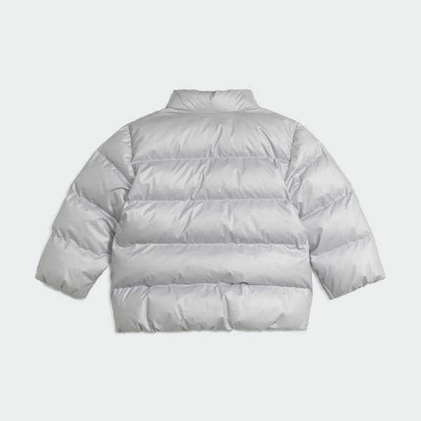 Plateado Anorak de plumón sintético Glam