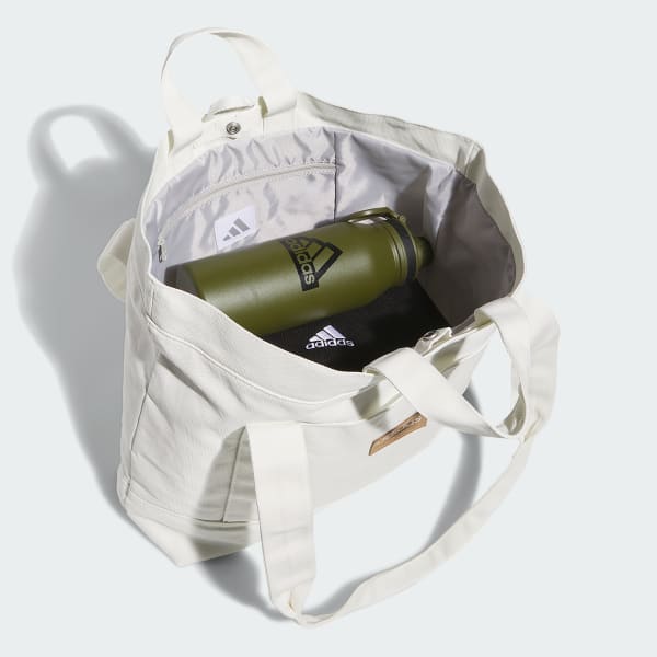 White Canvas Court Tote Bag