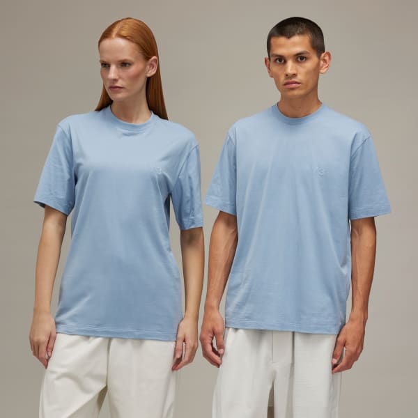 Blue Y-3 Regular Short Sleeve Tee