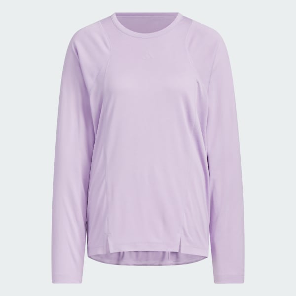 パープル ラックスフロー ルーズフィット 長袖Tシャツ