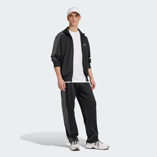 สีดำ เสื้อแทรค Outlined Trefoil Firebird