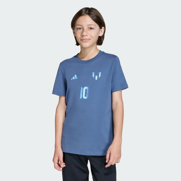 Blue MESSI NAME & NUMBER GRAPHIC T-SHIRT