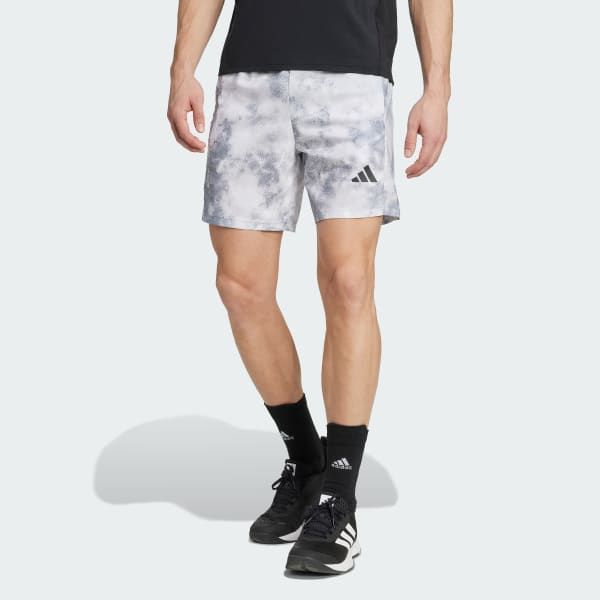 Plomo shorts Train Essentials Seasonal con Estampado Integral