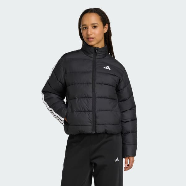 Negro Campera Essentials CLIMAWARM 3 TIRAS Plumón Sintético