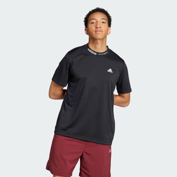Adidas t clearance shirt logo back