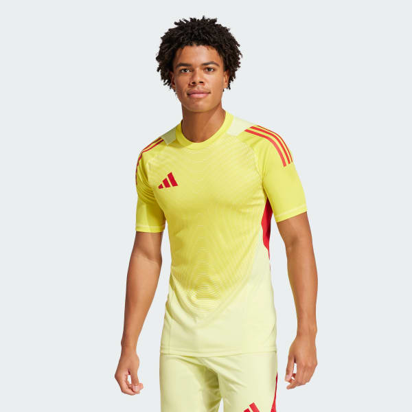 Yellow Tiro 25 Pro Goalkeeper Short Sleeve Jersey