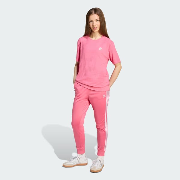 Rose T-shirt large côtelé Enfants