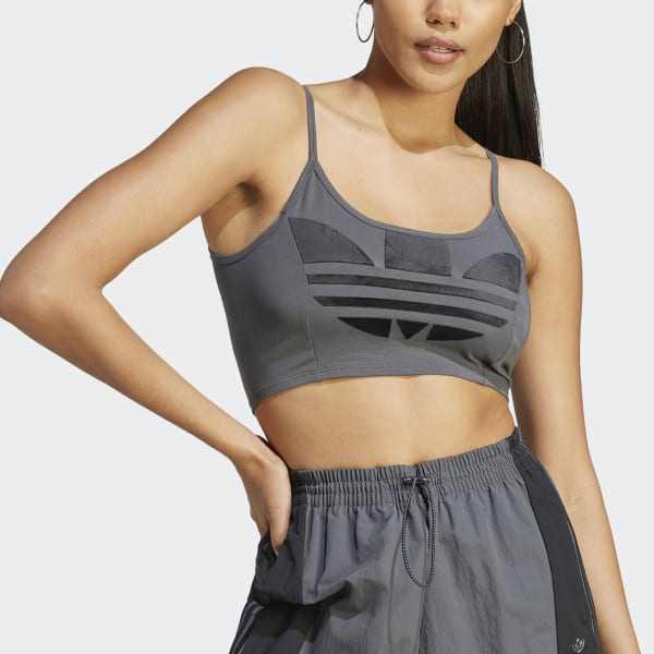 Adidas originals deals ribbed bra top