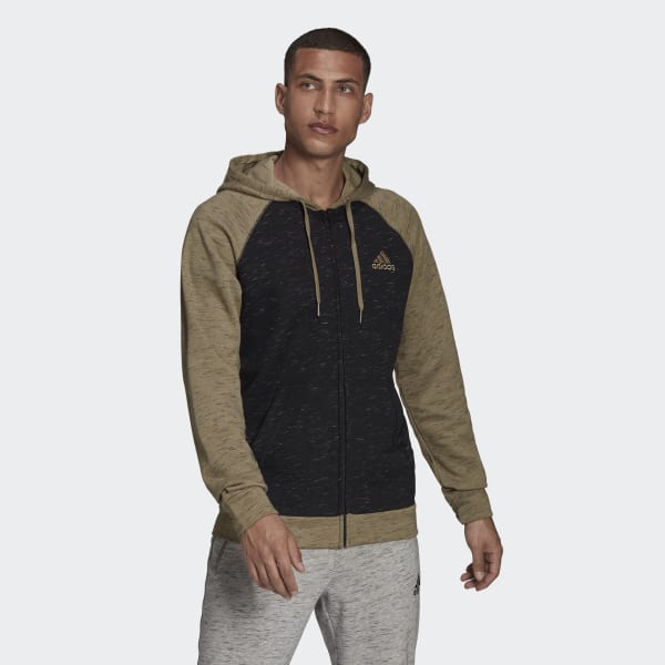 adidas Men's Essentials Brandlove Hoodie, Black, X-Small at