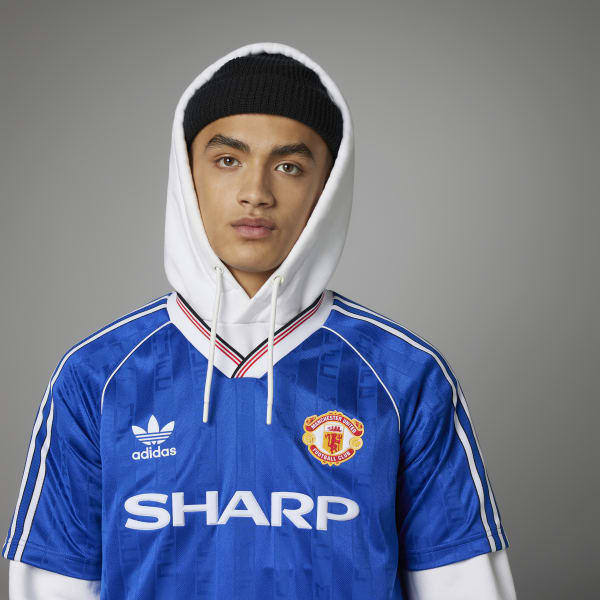 Blau Manchester United OG 1988-90 Ausweichtrikot