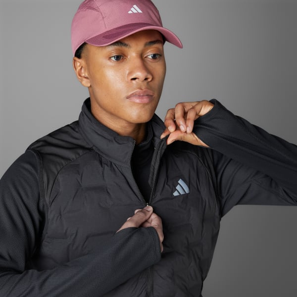 Zwart Adizero Running Gevoerde Bodywarmer