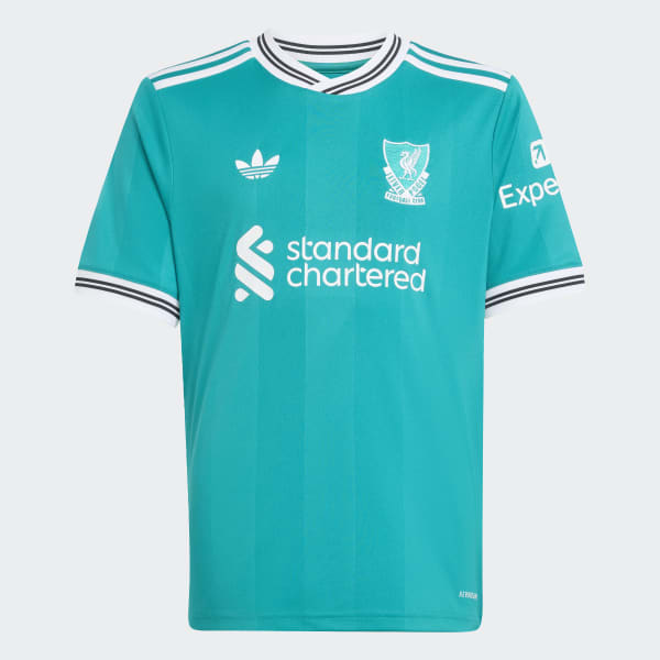 Liverpool FC レプリカユニホーム XL adidas Liverpool FC 25/26 Third Jersey Kids - Green | Free