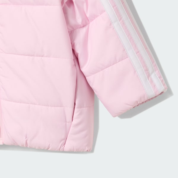adidas Essentials 3-Stripes Padded Jacket Kids Pink adidas India