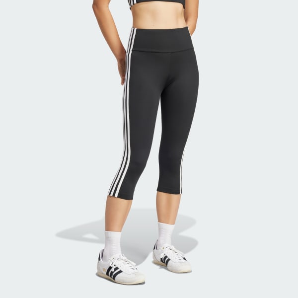 Nero Leggings adicolor 3-Stripes Capri