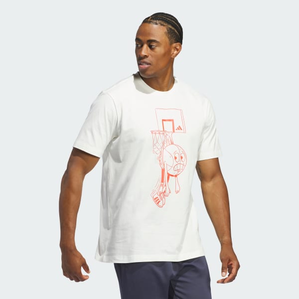 White Lil Stripe Wedgie Tee