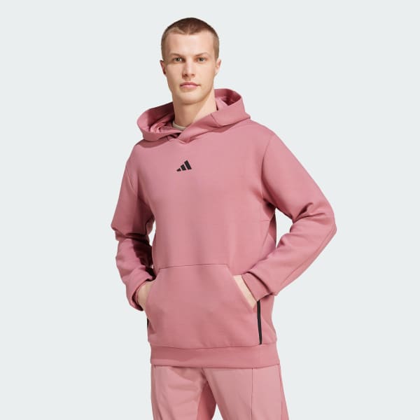 Felpa adidas con cappuccio rosa sales