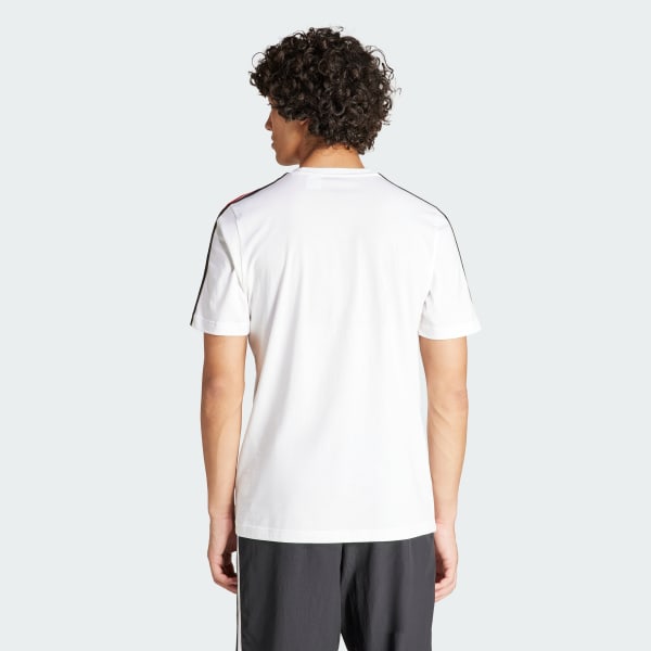 ホワイト ドイツ DNA スリーストライプス 半袖Tシャツ