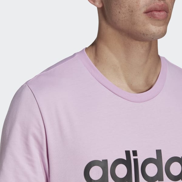 Purple Essentials Embroidered Linear Logo Tee 29192