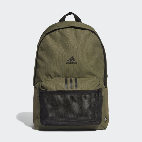 adidas Classic Badge of Sport 3-Stripes Backpack - Green | adidas ...