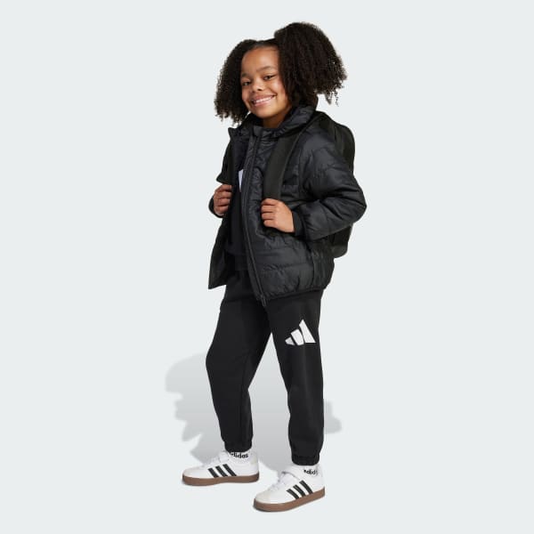 Zwart Essentials Licht Gewatteerd Jack Kids