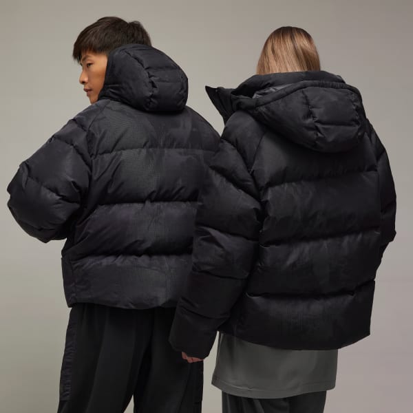 Siyah Y-3 Graphic Dolgulu Mont