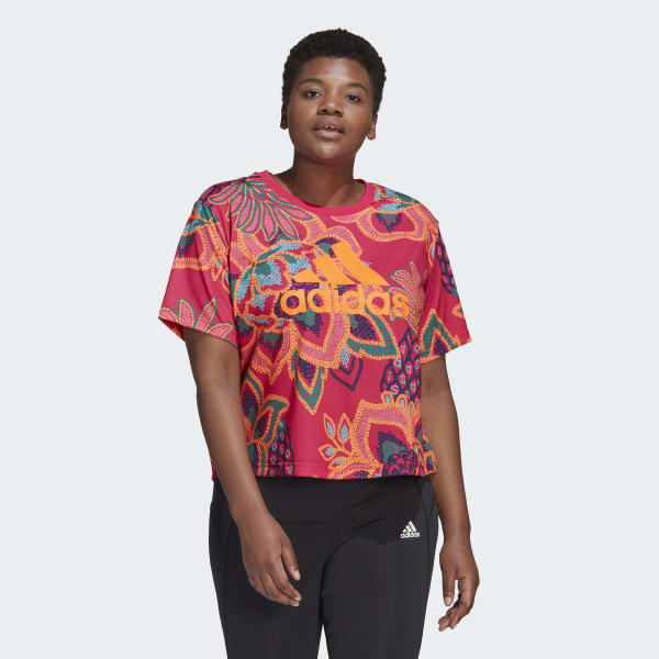 Rosa T-shirt FARM Rio (Plus Size)