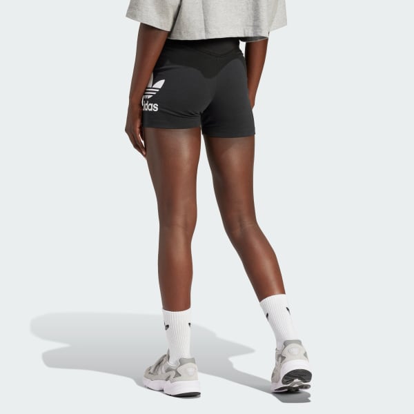 adidas Adicolor Trefoil Short Leggings - Black | Free Shipping with ...