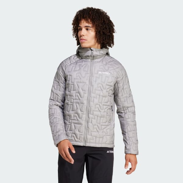 adidas Terrex Xperior PrimaLoft Loose Fill Insulated Hooded Jacket Grey adidas Deutschland