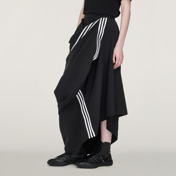 Svart Y-3 Nylon Skirt 3-Stripes