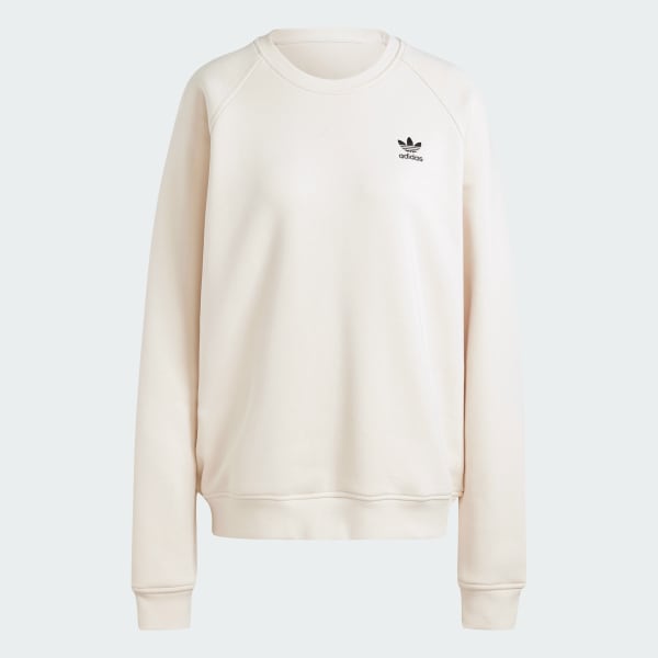 adidas Trefoil Essentials Crew Sweatshirt White Free Shipping with adiClub adidas US