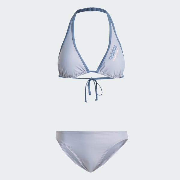 Purple Padded Sportswear Neckholder Bikini