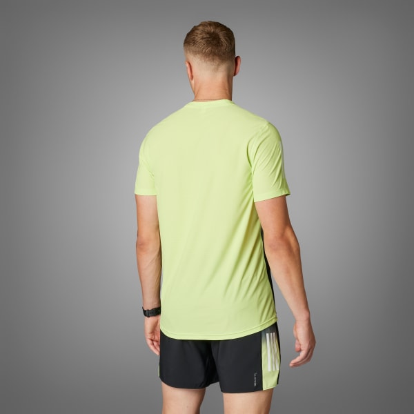 Verde Camiseta Own the Run CLIMACOOL Colorblock