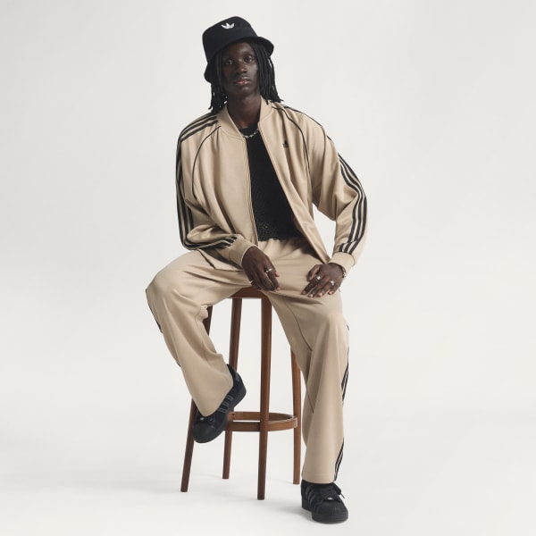 Beige SST ADICOLOR CLASSICS LOOSE TRACK TOP