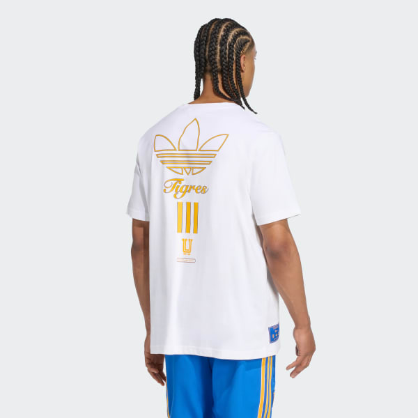 White Tigres UANL Terrace Icons Graphic T-Shirt