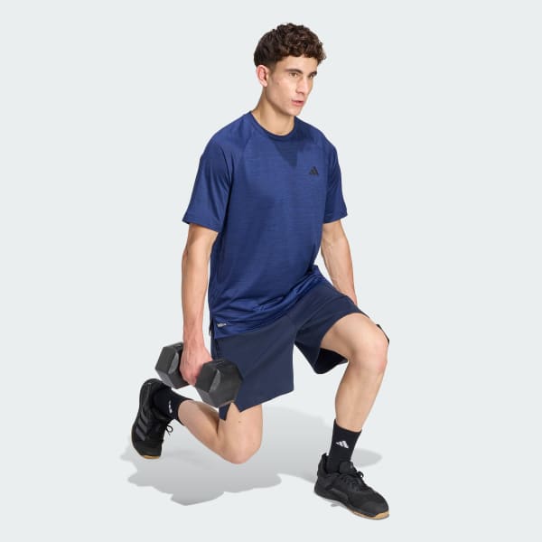 Blue 테크 에센셜 워크아웃 티셔츠