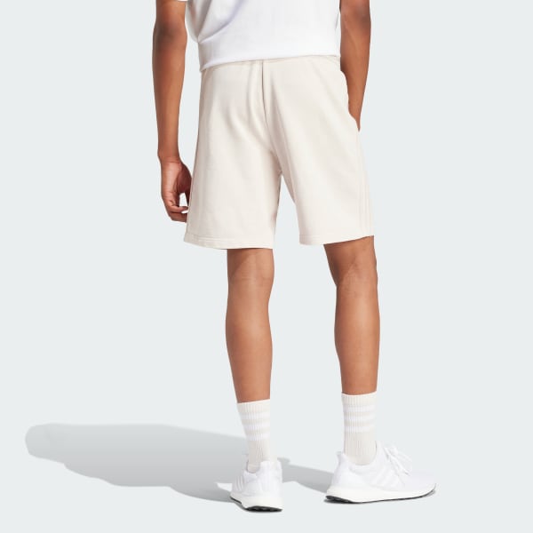 adidas ALL SZN French Terry 3-Stripes Garment-Wash Shorts - Pink 