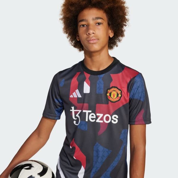 adidas Manchester United 24/25 Pre-Match Jersey Kids - Black