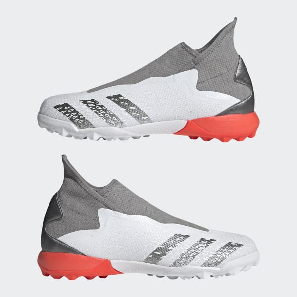 red and white laceless predators