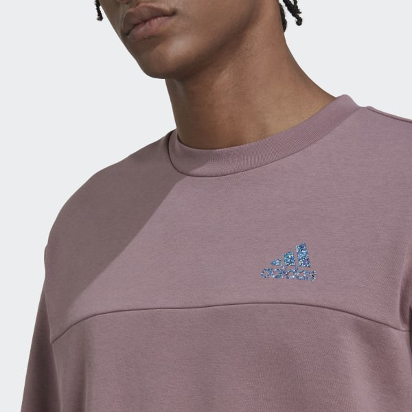 Fioletowy Stadium Fleece Badge of Sport Sweatshirt CS391